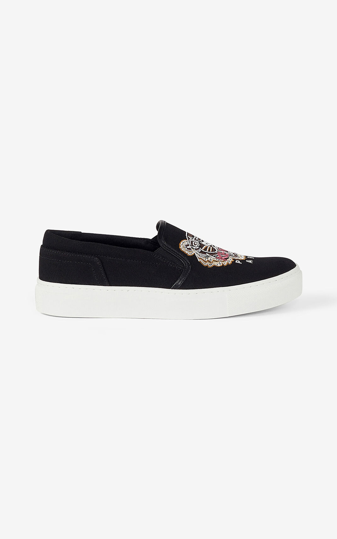 Kenzo K Skate Tiger slip on Zapatillas Mujer Negras | 6350217-IW